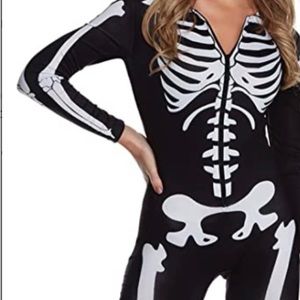 Skeleton bodysuit costume